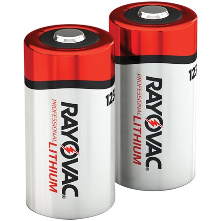 Rayovac Lithium 123A Photo Batteries, Pack/2 RL123A-2A